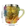 thumbnail image 2 of 200ml Book Cup Hand- Book Coffee Cup Female Reader Writing Gift Year's 's Day Gift Decorative Relief Stainless Steel, 2 of 5