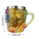 thumbnail image 2 of Taza de café con forma de libro de 200 ml, ideal como regalo para lectora o escritora, ideal para el día de Año Nuevo, con relieve decorativo de acero inoxidable., 2 of 5