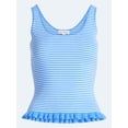 thumbnail image 6 of Free Assembly Women's and Women's Plus Ruffle Hem Knit Tank Top, Sizes XS-4X, 6 of 6