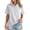N814 Grey, variant on Likimi Womens Sweatshirt Button Down Short Sleeve Solid Color Stand Collar Sweatshirt For Women Everyday Wear Comfortable Pullover Tops Size L