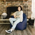 thumbnail image 4 of Big Joe Joey Bean Bag Chair for Kids/Teens, 2.5 ft Smartmax Lounge Chair, Easy-Clean & Lightweight, Navy, 4 of 8