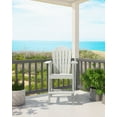 thumbnail image 6 of Musser Outdoor Adirondack Chair Wooden Patio Chair Lounge Chair White, 6 of 8
