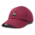 thumbnail image 5 of Dalix Sushi Roll Embroidered Maki Cotton Dad Hat Baseball Cap Adjustable Womens in Maroon, 5 of 5