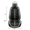 thumbnail image 5 of OTOEZ Universal 5D Luxury Leather Car Seat Cover Full Set, Fully Covered Front & Rear 5-Seat Protector, 5 of 11