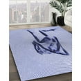 thumbnail image 2 of Ahgly Company Indoor Square Patterned Heavenly Blue Area Rugs, 6' Square, 2 of 6
