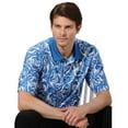 thumbnail image 1 of Monterey Club Men's Snorkel Print Golf Polo Shirt #1583, 1 of 2