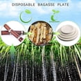 thumbnail image 5 of Plato Desechable 100 Uds Plato de Papel Biodegradable de 17,8cm Platos Desechables de Caña de Azúcar Ecológicos y Compostables, 5 of 5