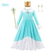thumbnail image 5 of Disfraz de princesa Rosalina para niña, ropa de Cosplay para fiesta de carnaval, vestido de cumpleaños, traje de juego con tema de Margarita, 2024, 5 of 5