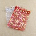 thumbnail image 2 of 100 Pcs Small Organza Sheer Favor Bags with Snowflake Pattern, Mini Drawstring Pouches for Wedding, Party, Christmas, Wrap, 2 of 6