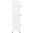 thumbnail image 3 of vidaXL Locker Cabinet White 38x45x180 cm Steel, 3 of 5