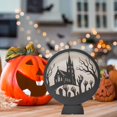 thumbnail image 5 of WHEANG Halloween Decorations Indoor Glass Globe 6.3" Battery Operated LED Lights With Bat Pattern Black Halloween Decor For Table Home, 5 of 5