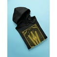 thumbnail image 3 of Radiant Churro Art Deco Style Graphic Design Men's Hoodie, 3 of 4