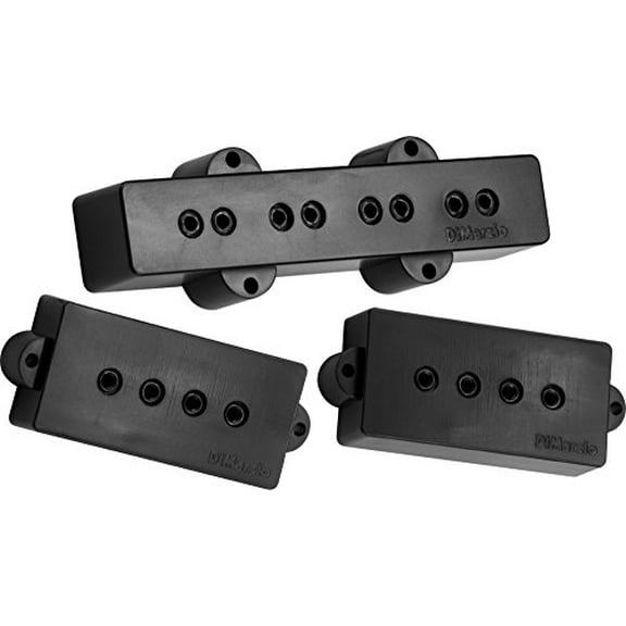 DiMarzio DP126 P J Neck and Bridge Bass Pickup Set Black