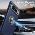 thumbnail image 4 of KOMI for Google Pixel 8 Pro Case, Slim Tough Rugged Shockproof Protective Pixel 8 Pro Phone Case with Metal Ring Kickstand for Google 8 Pro Case, Blue, 4 of 5