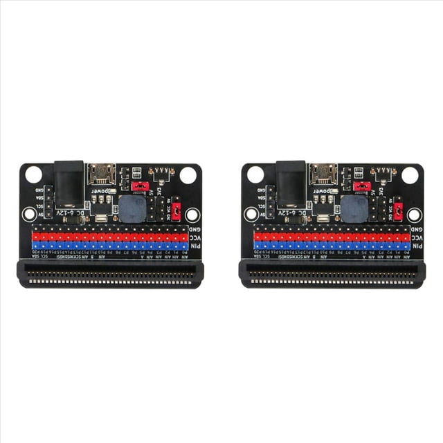 Placa de Expansión 2Pcs para Microbit GPIO Expansion Python IO:Bit 5V con Zumbador Pasivo Integrado