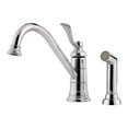 thumbnail image 1 of Pfister LG34-4PC0 Portland 1-Handle Kitchen Faucet with Side Spray, Polished Chrome, 1 of 1