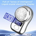 thumbnail image 6 of Mini Electric Shaver, USB Rechargeable Shaver, Portable Travel Shaving Razor with Power Display, Compact Lightweight Design, IPX7 Waterproof, Detachable Washable Blades, Unisex Grooming Tool, 6 of 9