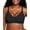 Black, variant on Women's Seamless Jelly Comfortable Bra, No Underwire, Full Support, Push Up, V Neck Sleeping T-shirt Bra, Sizes S to 3XL