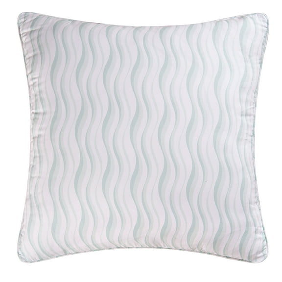 Mystic Echoes Striped Handcrafted 100% Cotton Euro Pillow Sham 26" x 26"