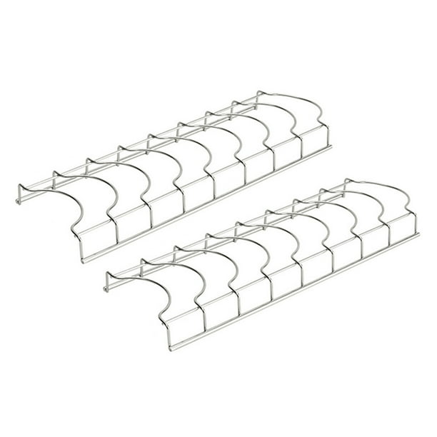 2pcs plato plato secado estante práctico plato escurridor de acero inoxidable tazón