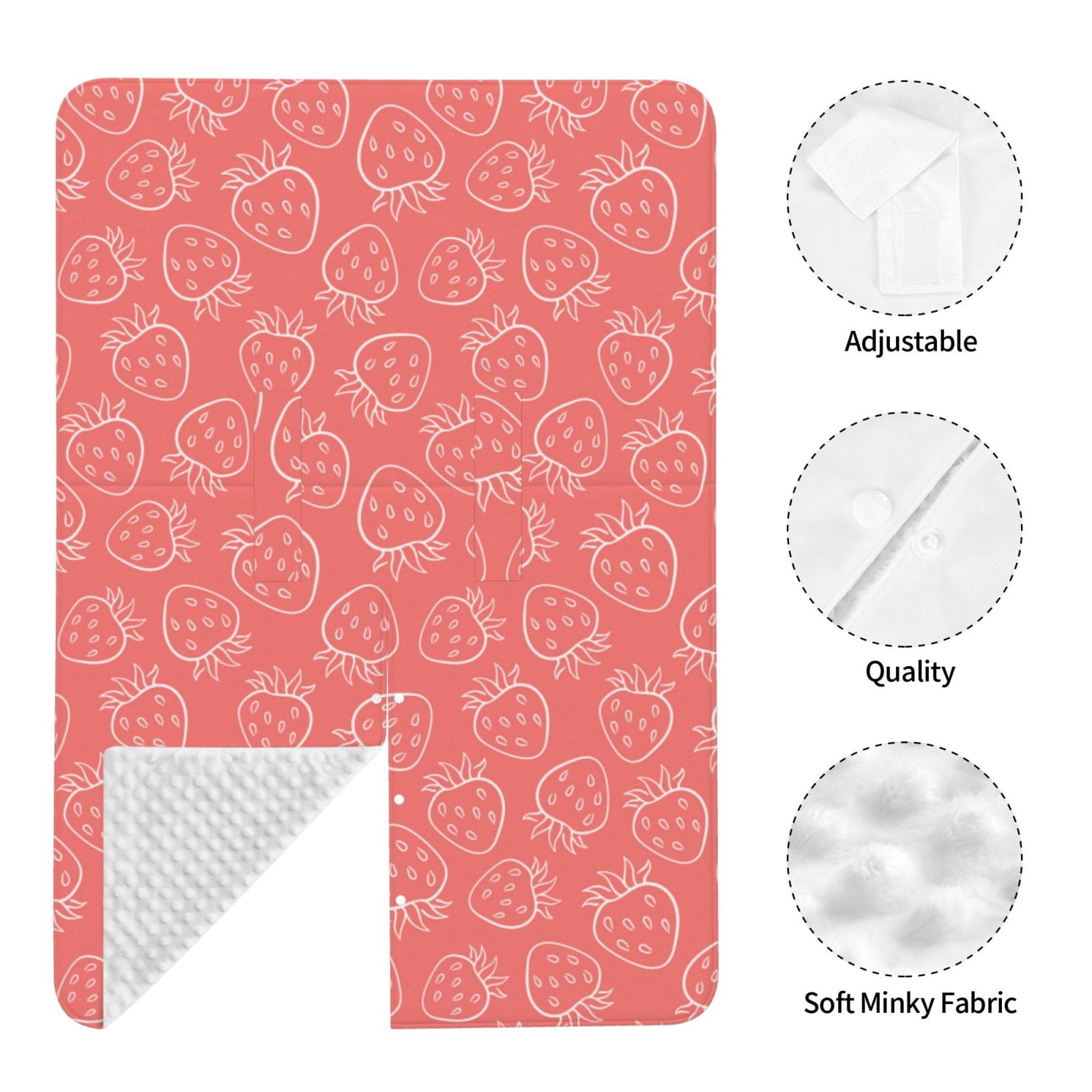 Car Seat Cover Baby - cute pink Strawberry Breathable Infant Car Seat Cover for Baby Carseat, Lightweight Comfort Baby Essentials Must Haves Newborn Stuff for Girl Boy