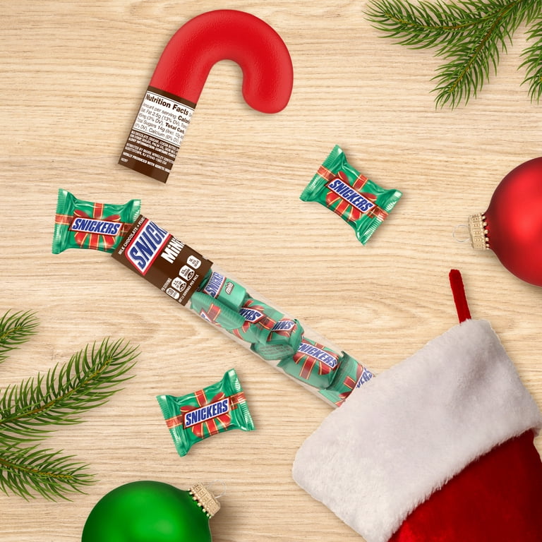Snickers Minis Milk Chocolate Christmas Candy Bars - 10.48 oz Bag 