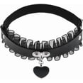 thumbnail image 5 of Women Lace Heart Thigh Garter Adjustable Punk Gothic Leg Harness Garter Belt, 5 of 6