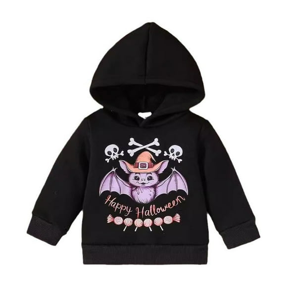 Chandail à Capuchon et Chandails en Molleton pour Garçons, Chandail Chaud à Thème Halloween pour Nourrissons et Tout-Petits, Tenue Décontractée Douce et Confortable pour l'Automne et l'Hiver