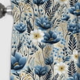 thumbnail image 3 of Designart "Floral Abundance In Blue Meadow I" Floral Blackout Curtain Single Panel, 3 of 4