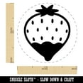 thumbnail image 2 of Cute and Delicious Chocolate Covered Strawberry Self-Inking Rubber Stamp Ink Stamper - Yellow Ink - Medium 1 Inch, 2 of 7