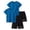 Blue, variant on TIREOW Youth Boys Compression Shirt Short Sleeve Football Undershirt for Kid Quick Dry Athletic Baseball T-Shirt Base Layer