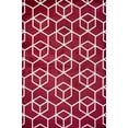 thumbnail image 3 of JONATHAN Y SUPERSOFT 8 x 10 Area Rug, Tumbling Blocks Geometric - Red/White, SEU101I-8, 3 of 8