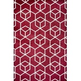 JONATHAN Y SUPERSOFT 4 x 6 Area Rug, Tumbling Blocks Modern Geometric ...