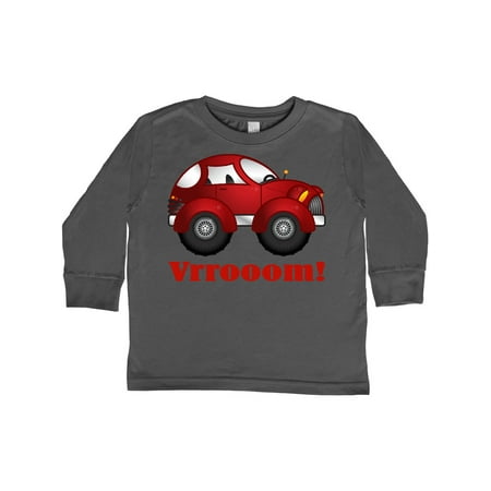 

Inktastic Red Vroom Racer Car Gift Toddler Boy or Toddler Girl Long Sleeve T-Shirt