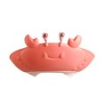 thumbnail image 1 of CAROOTU Shower Cap Crab Shape Shower Bathing Protection Cute Adjustable Waterproof Visor Hat For Kids Children New, 1 of 7