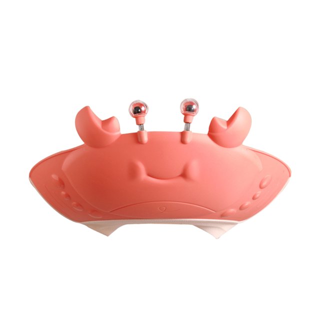 CAROOTU Shower Cap Crab Shape Shower Bathing Protection Cute Adjustable Waterproof Visor Hat For Kids Children New