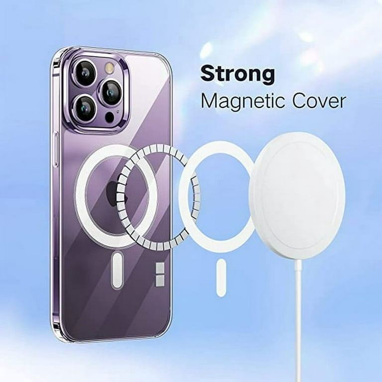 for Apple iPhone 15 Pro, [Compatible with MagSafe] Crystal Clear Hard Back  Cover & Soft TPU Edges, Slim Thin Shockproof Phone Case for Apple iPhone 15  Pro : : Electronics