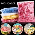 thumbnail image 2 of Envoltura colorida de Saran para alimentos, cubierta desechable de grado alimenticio para fruta, bolsa de plástico para mantenimiento fresco, accesorios de cocina, 100-500 piezas, 2 of 4