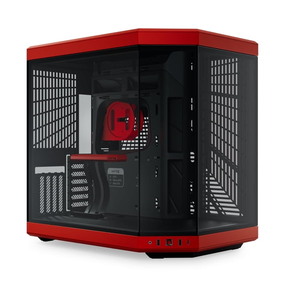 Gabinete Gamer HYTE Y70 E-ATX USB-C Rojo