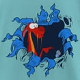 thumbnail image 2 of Girl's Mulan Mushu Hole Print  Graphic Tee Tahiti Blue Large, 2 of 4