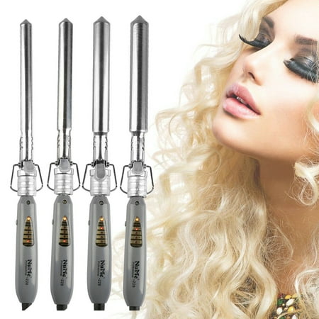Hot Curling Irons Ceramic Hair Curling Wand Salon Curlers Tong Styler 16mm 19mm 22mm 25mm  EU Plug (Best Curling Tongs For Long Thick Hair Uk)