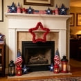 thumbnail image 4 of SLYNSHome 4th of July Patriotic Star Ornaments for Tree Hanging Glitter Tinsel Metallic Twist American Flag Stars Red 250th Anniversary Independence Day Decor, 4 of 6