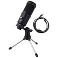 thumbnail image 1 of WEUVEB 1Jgo Micrófono USB Condensador Profesional Negro Para Streaming Y Videoconferencias, 1 of 7