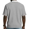 thumbnail image 4 of Guluxicc Golf T Shirts for Men Half Zip Short Sleeve Business Causal Shirts Classic Fit Summer Casual Outfit, 4 of 6
