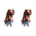 thumbnail image 4 of Moyic Camisa de poliéster para mujer, cuello , manga casquillo plisada, blusa bohemia para interiores y exteriores, salidas diarias, camisas Type9 NO9, 4 of 6