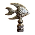 thumbnail image 5 of Angel Fish Lamp Finial Antique Brass, 2.3"h, 5 of 5