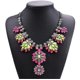 thumbnail image 2 of Collar grande con flores y hojas de acrílico a la moda para mujer collar de lujo Yuxing 50025, 2 of 5