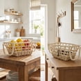 thumbnail image 6 of LEHOZIHEQ Extra Large Wicker Baskets with Handles, Hyacinth Basket, Baskets for Organizing, Water Hyacinth Storage Basket, Wicker Storage Baskets for Shelves, Woven Baskets, 6 of 7