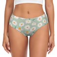 thumbnail image 1 of Fotbe Daisies Flowers Calzones Estampados para Mujer – Ropa Interior de Algodón, Cómoda, Suave y Elástica-Small, 1 of 6