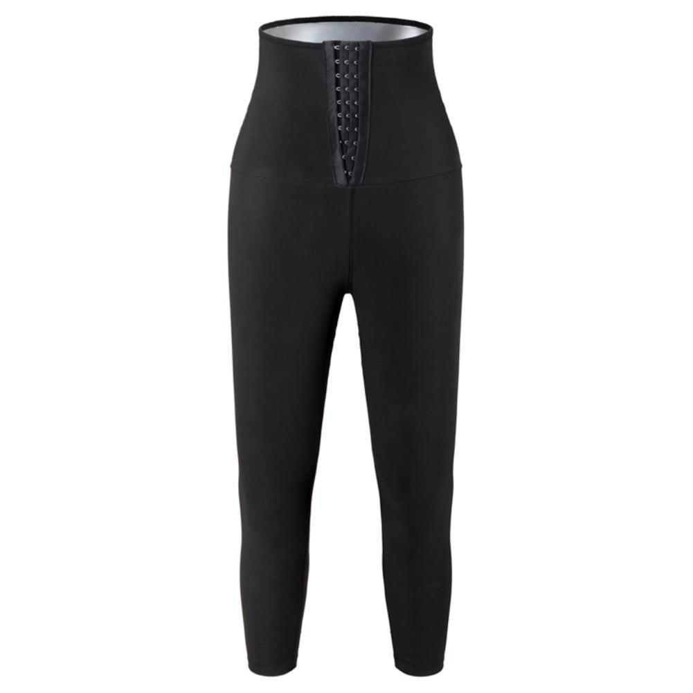 LANCS Women Sauna Leggings Sweat Pants High Waist Slimming Hot Thermo Compression Workout Fitness Exercise Tights Body Shaper